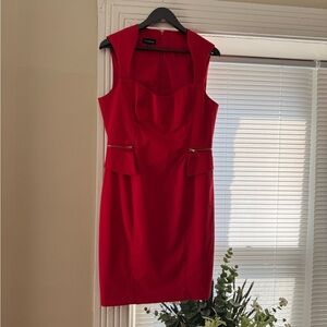 Bebe Bodycon red dress size 10